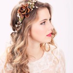 wedding headpiece in floral style