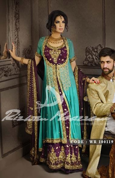 1 amazing bridal wear dress by Rizwan Moazzam