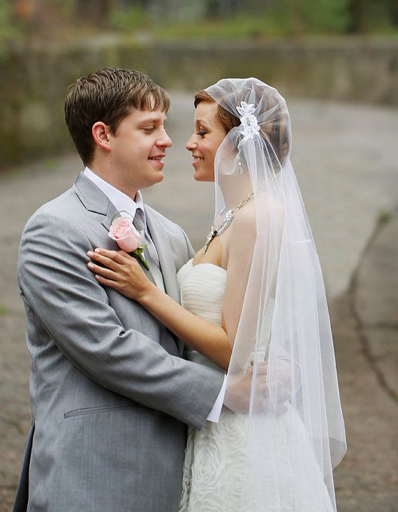 2014 collection white wedding veil