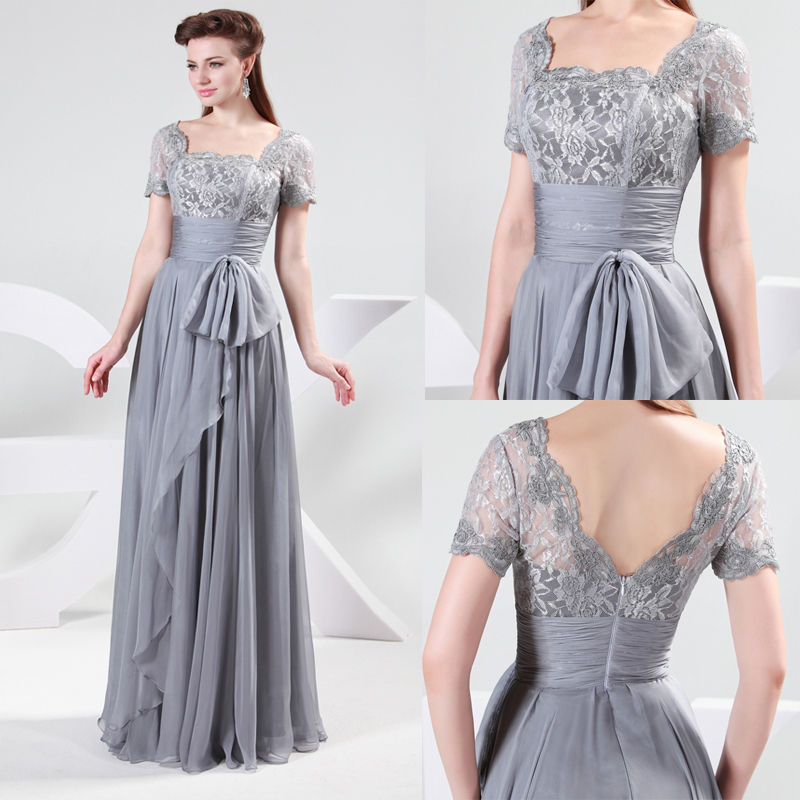 3 grey color Mexican Beach Wedding dress