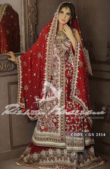 4 bridal wear long shirt Rizwan Moazzam dress