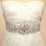 5 Crystal Dress Sash for wedding