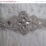 Crystal Dress Sash for bridal wear