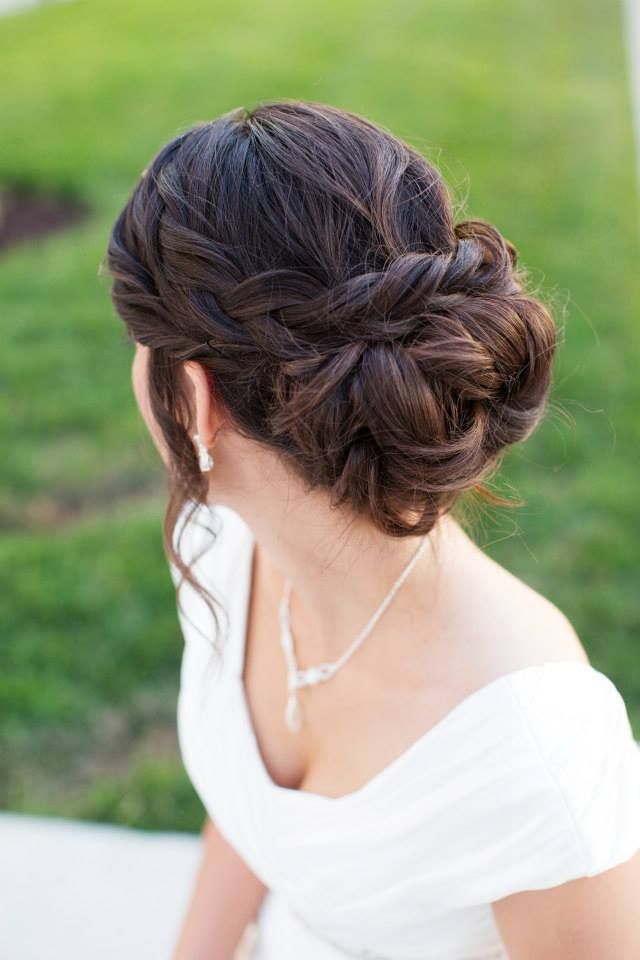 amazing bridal hair in black color