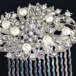 nice rhinestone hair comb for wedding