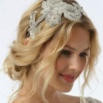 silver color bridal headpiece collection