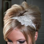 stylish bridal headpiece