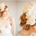 white color 2014 bridal headpiece