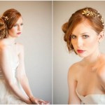 yellow and white color bridal headpiece