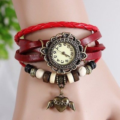 1 Angel wings watches in red color