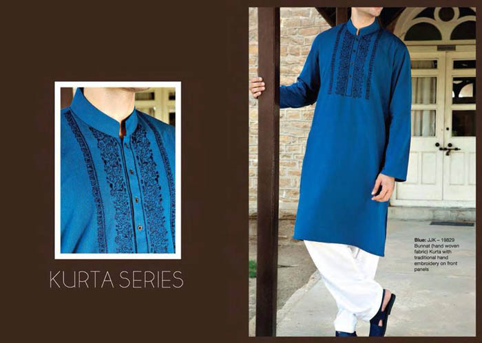 1 Junaid Jamshed New Design Kurta Collection 2014 For Men (1)