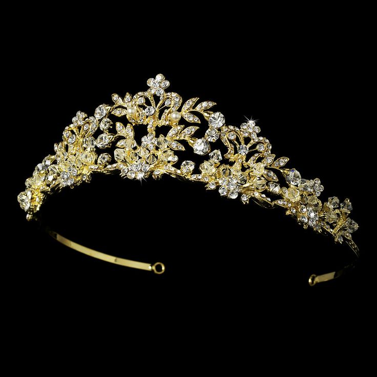 amazing Gold Tiaras with Pearls