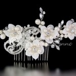 bridal hair piece 2014 in flower style