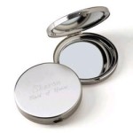 personalized compact in silver color