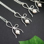 white color Gifts for Bridesmaid