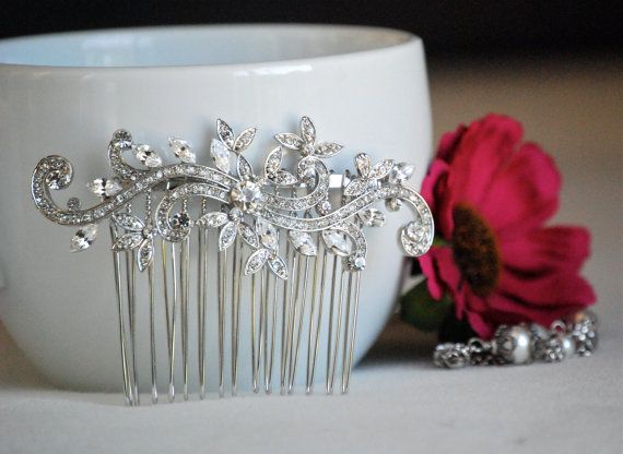 women wear bridal hair piece