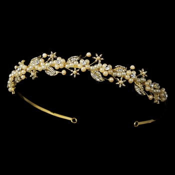 3 crystal gold wire tiara for girls (5)