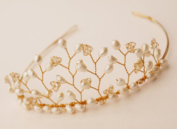 4 crystal gold wire tiara for girls (8)