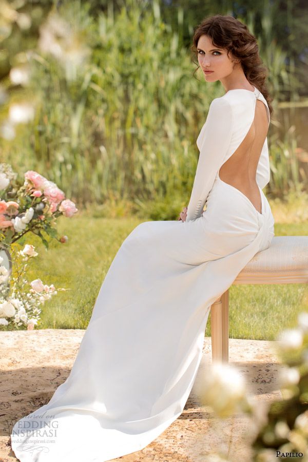 6 backless wedding dresses in different styles 2014 (10)