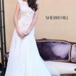 Sheer cap sleeve gown prom dresses (14)