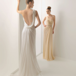 Cute Bow On White Low Back Wedding Gowns Cute Bow On White Low Back Wedding Gowns