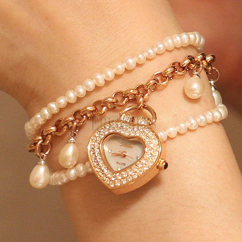 1 stylish Natural pearl watch
