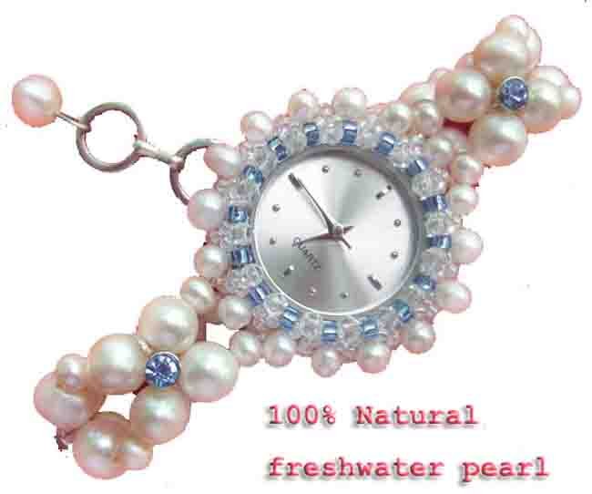 2 Natural pearl watch