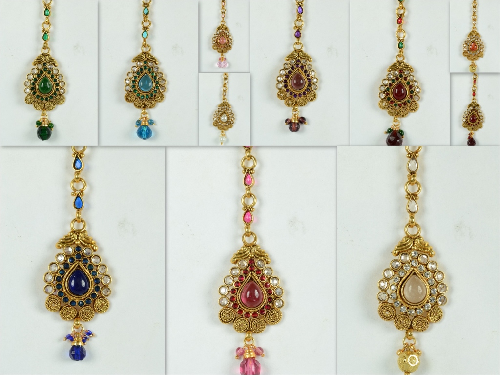 4 beautiful gold maang tikka designs collection