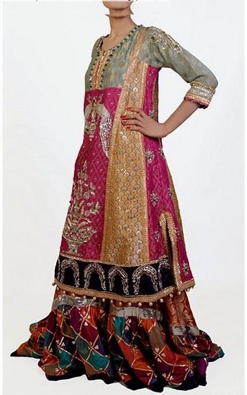 4 colourful Bride’s Outfit by Rana Noman 2014-15