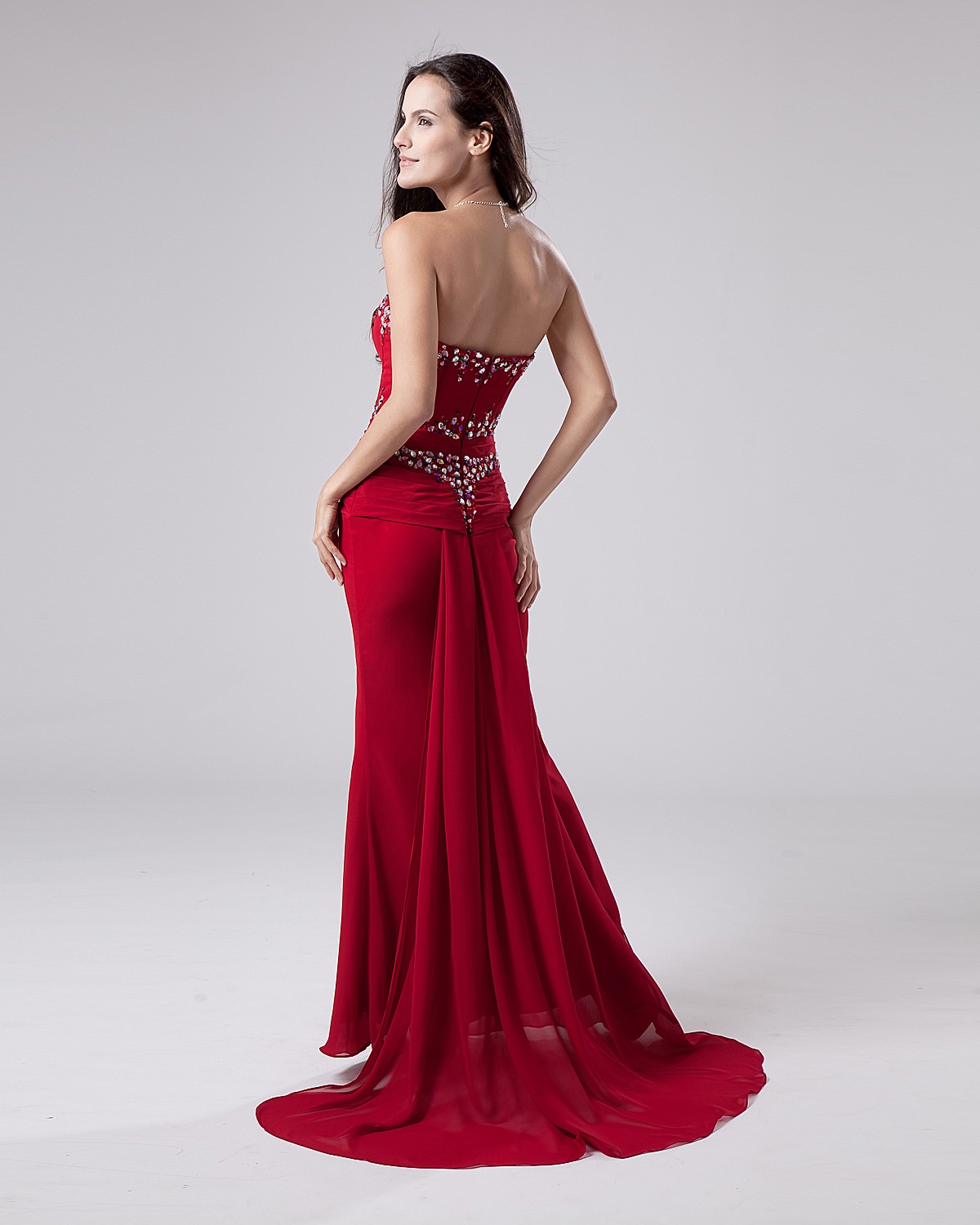 5 modern Chiffon Strapless Formal Dresses for girls