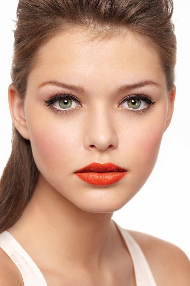 6 hot orange trend of lipstick