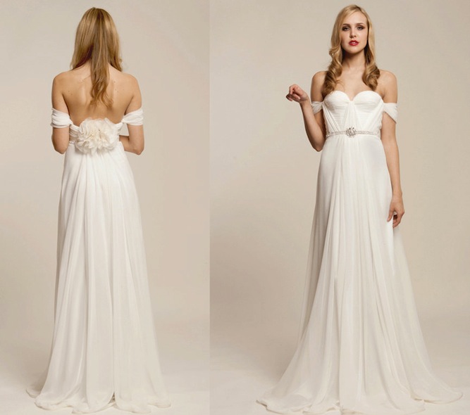 Silk Chiffon Wedding Dress (3)