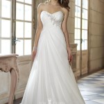 amazing strapless sweetheart lace wedding dress