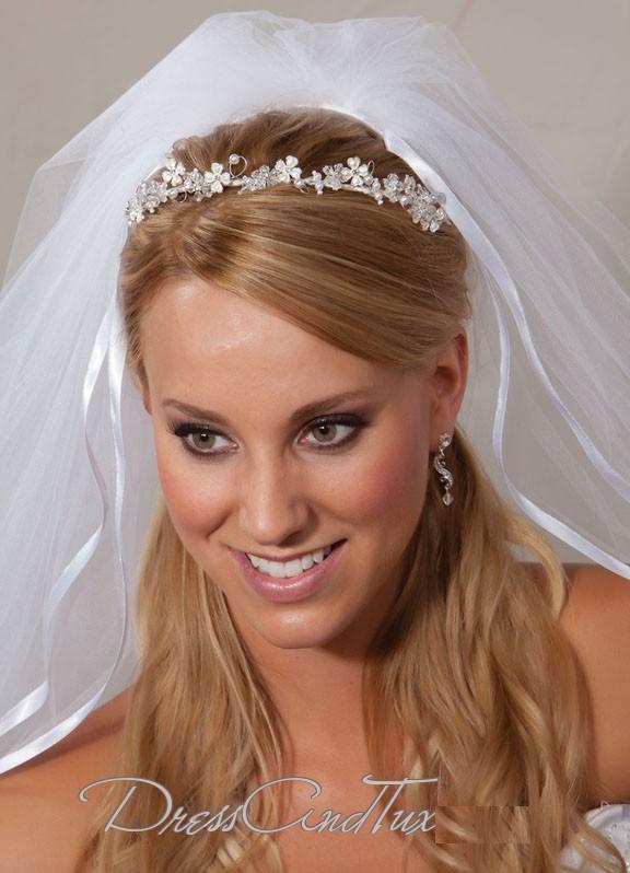 best bridal tiaras hair down