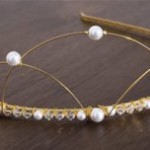 golden handmade tiara for stylish women