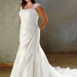 modern wedding dresses for older women with sleeves