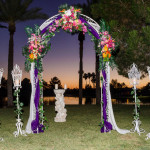 stylish yard wedding decoration