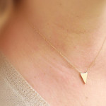 triangle petite necklace