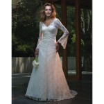 wedding dresses for older women with sleeves