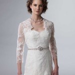 white wedding dresses for older women with sleeves