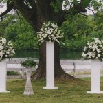 yard wedding decoration design