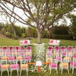 yardunder tree wedding decoration