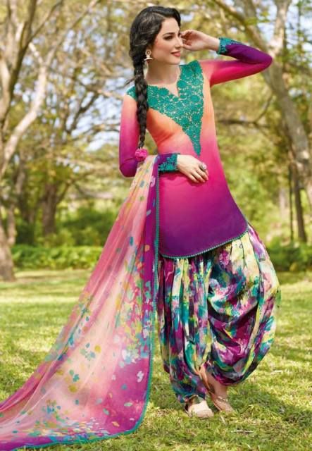 2. multi color shalwar kameez by Manish Malhotra