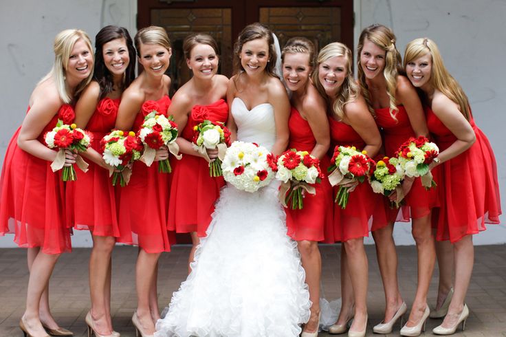 4 Red Bridesmaid Dresses & Red Bridesmaid Gowns collection (11)