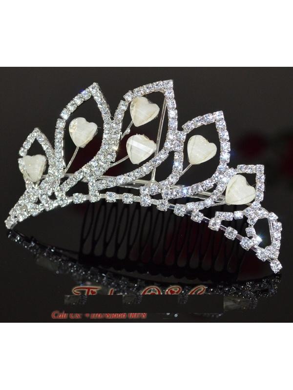 4 beautiful rhinestone tiaras for girls