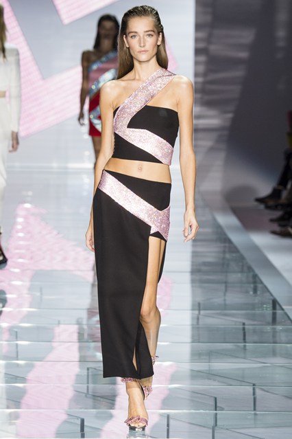 6 Versace milan fashion week 2015 one shoulder dresses (1)