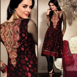 black Manish Malhotra embroidery work suit