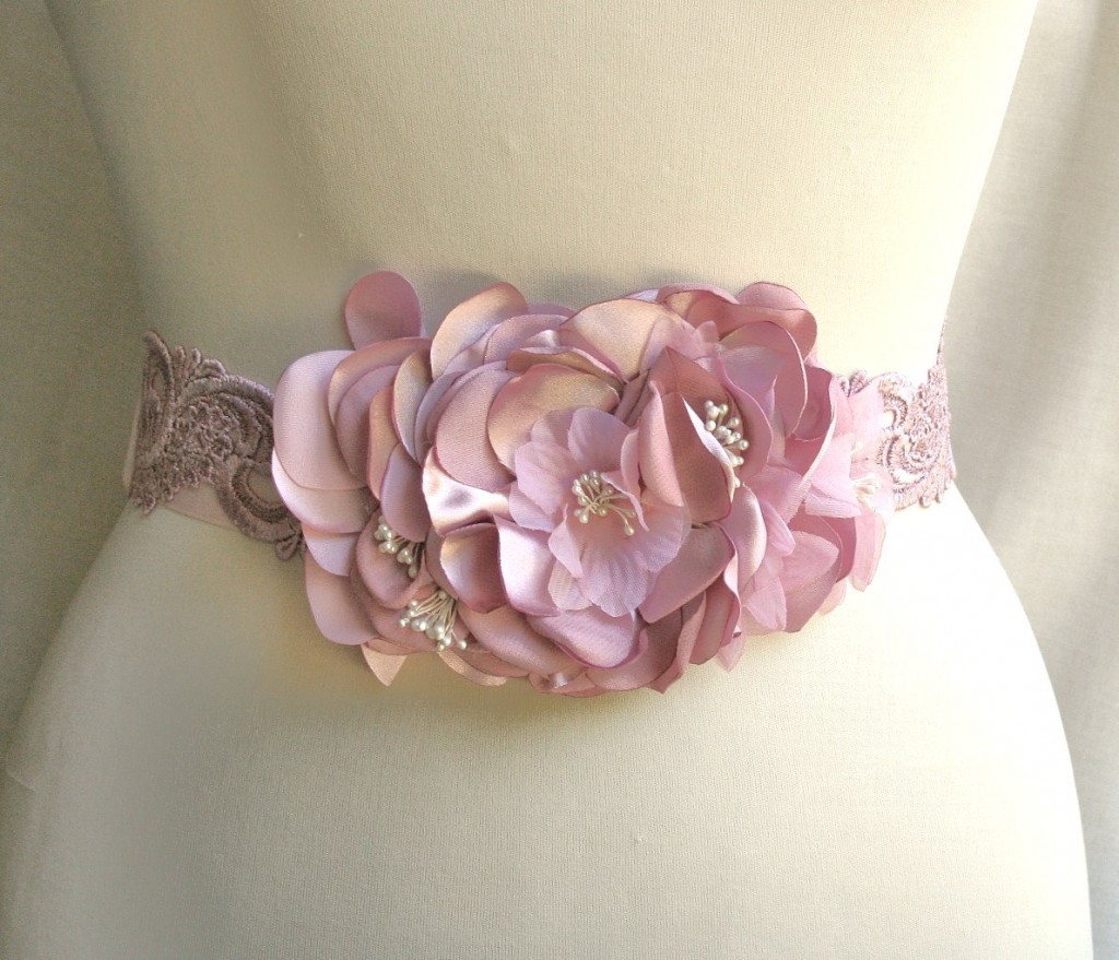 1 amazing Flower Bridal Sash (11)