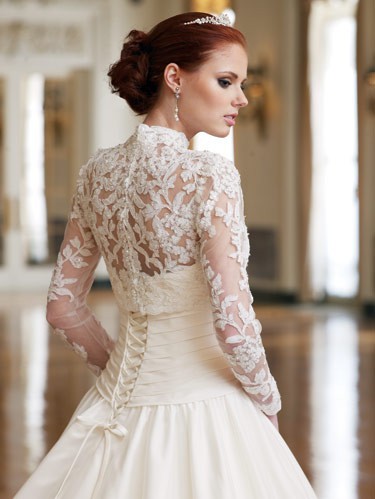 2 stylish trendy Lace Shrug for bride (1)