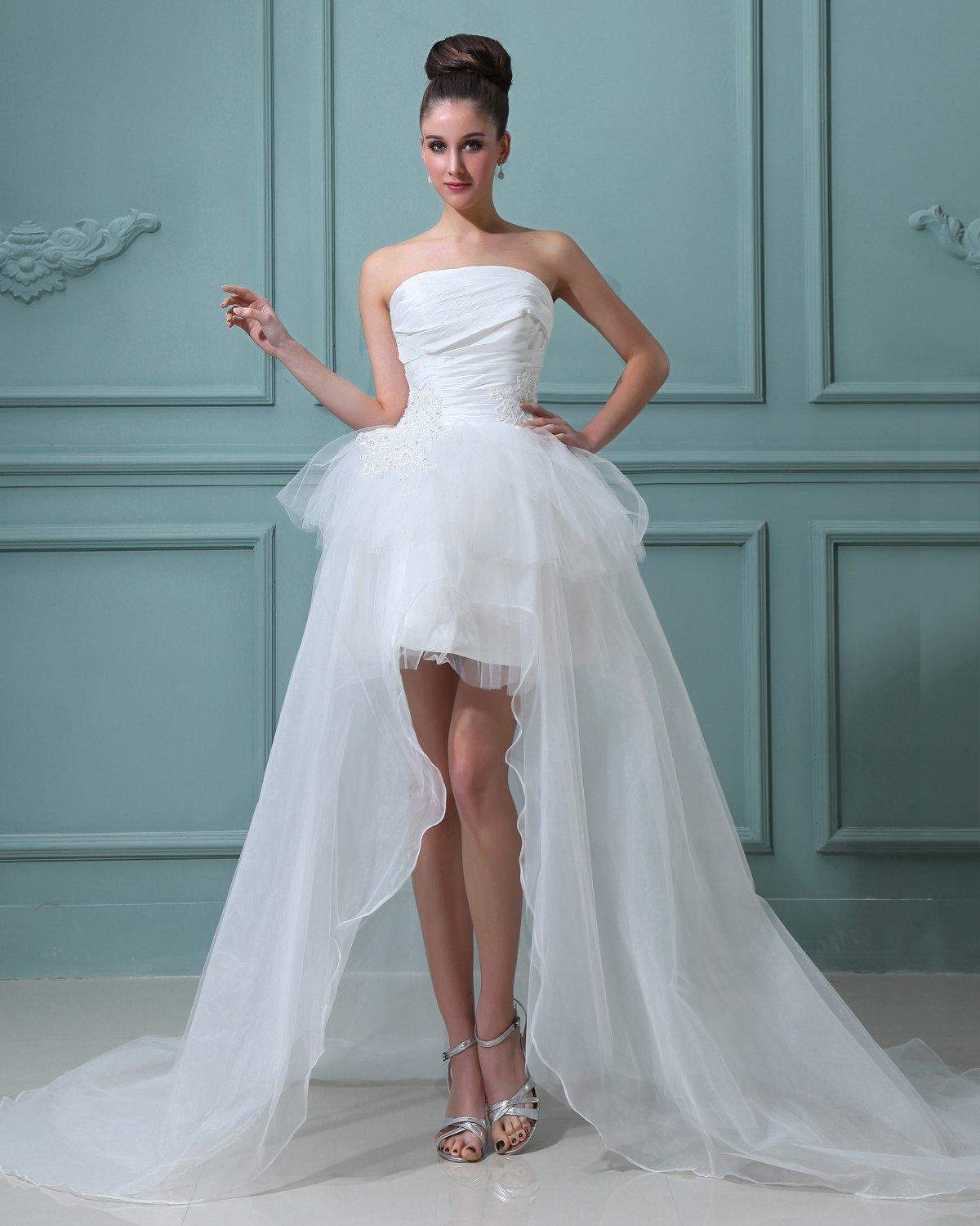 8 12 types of short wedding dress (2)